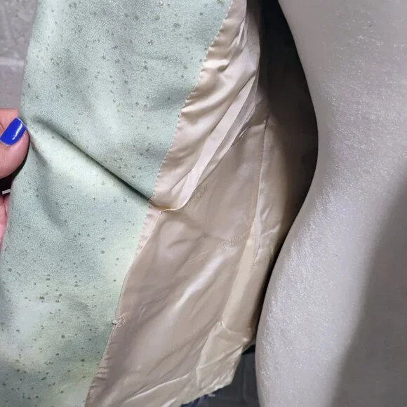 Roberto Cavalli Vintage SS2001 Collection Teal Gold Cupro Denim Blazer RARE - Picture 7 of 14